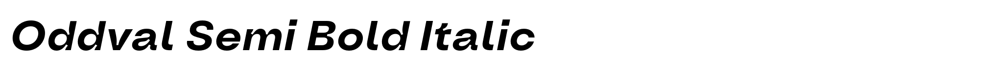 Oddval Semi Bold Italic image